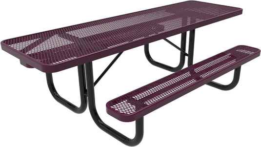 ADA-Accessible Weatherproof Rectangular Outdoor Picnic Tables - Coated Outdoor Furniture