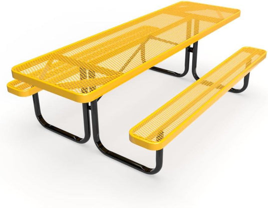 ADA-Accessible Weatherproof Rectangular Outdoor Picnic Tables - Coated Outdoor Furniture