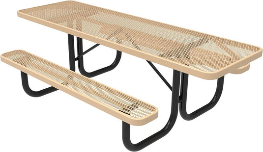 ADA-Accessible Weatherproof Rectangular Outdoor Picnic Tables - Coated Outdoor Furniture