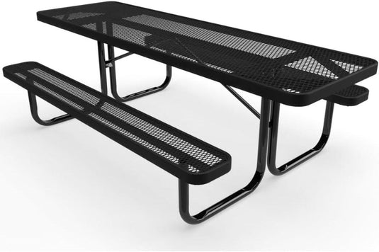 ADA-Accessible Weatherproof Rectangular Outdoor Picnic Tables - Coated Outdoor Furniture