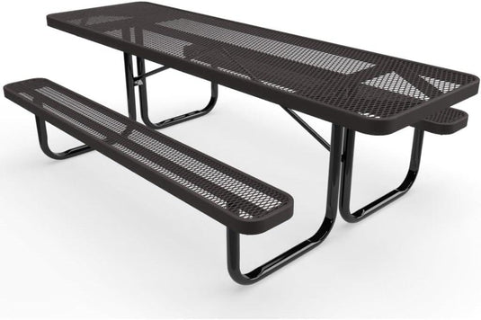 ADA-Accessible Weatherproof Rectangular Outdoor Picnic Tables - Coated Outdoor Furniture