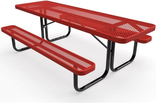 ADA-Accessible Weatherproof Rectangular Outdoor Picnic Tables - Coated Outdoor Furniture