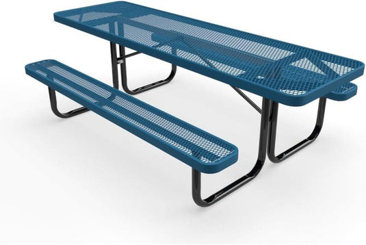 ADA-Accessible Weatherproof Rectangular Outdoor Picnic Tables - Coated Outdoor Furniture