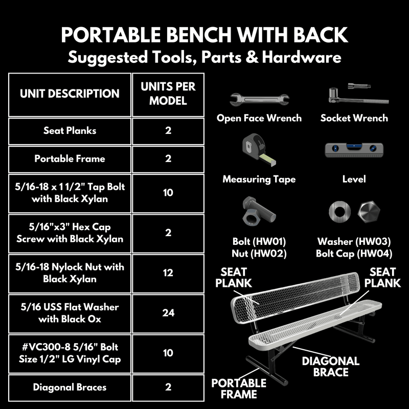 Load image into Gallery viewer, Expanded Metal Park Bench with Portable Frame - Coated Outdoor Furniture
