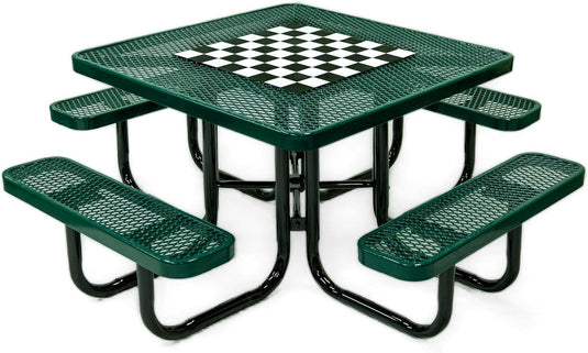 Game-Edition Outdoor Commercial Picnic Tables - Coated Outdoor Furniture