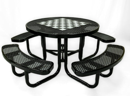 Game-Edition Outdoor Commercial Picnic Tables - Coated Outdoor Furniture