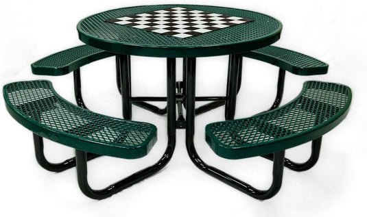 Game-Edition Outdoor Commercial Picnic Tables - Coated Outdoor Furniture