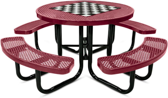 Game-Edition Outdoor Commercial Picnic Tables - Coated Outdoor Furniture