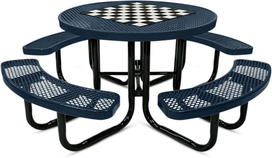 Game-Edition Outdoor Commercial Picnic Tables - Coated Outdoor Furniture