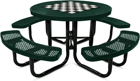 Game-Edition Outdoor Commercial Picnic Tables - Coated Outdoor Furniture