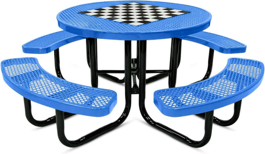 Game-Edition Outdoor Commercial Picnic Tables - Coated Outdoor Furniture