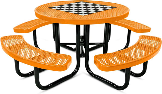 Game-Edition Outdoor Commercial Picnic Tables - Coated Outdoor Furniture