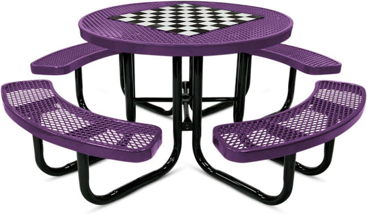 Game-Edition Outdoor Commercial Picnic Tables - Coated Outdoor Furniture