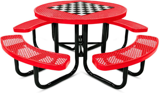 Game-Edition Outdoor Commercial Picnic Tables - Coated Outdoor Furniture