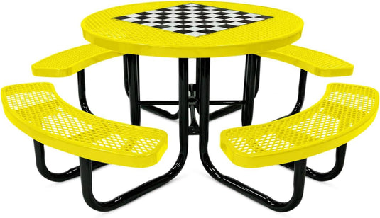 Game-Edition Outdoor Commercial Picnic Tables - Coated Outdoor Furniture