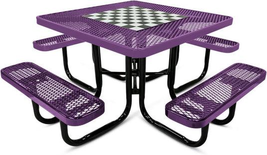 Game-Edition Outdoor Commercial Picnic Tables - Coated Outdoor Furniture