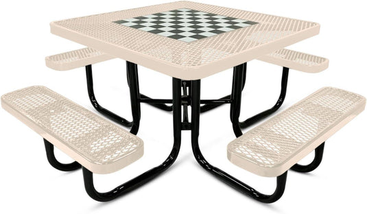 Game-Edition Outdoor Commercial Picnic Tables - Coated Outdoor Furniture