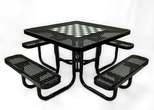 Game-Edition Outdoor Commercial Picnic Tables - Coated Outdoor Furniture