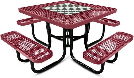 Game-Edition Outdoor Commercial Picnic Tables - Coated Outdoor Furniture