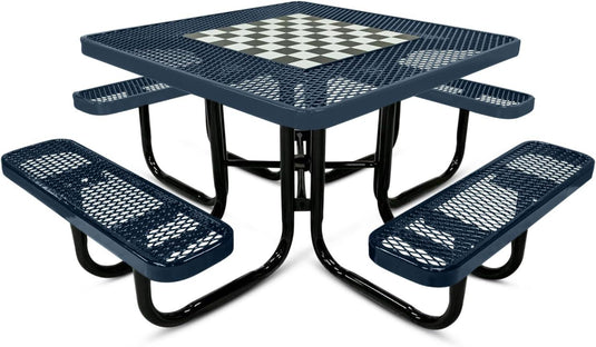 Game-Edition Outdoor Commercial Picnic Tables - Coated Outdoor Furniture