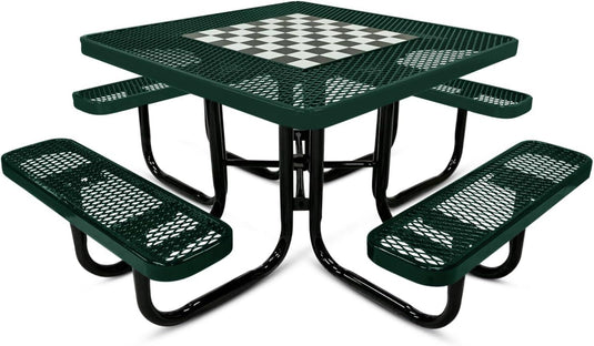 Game-Edition Outdoor Commercial Picnic Tables - Coated Outdoor Furniture