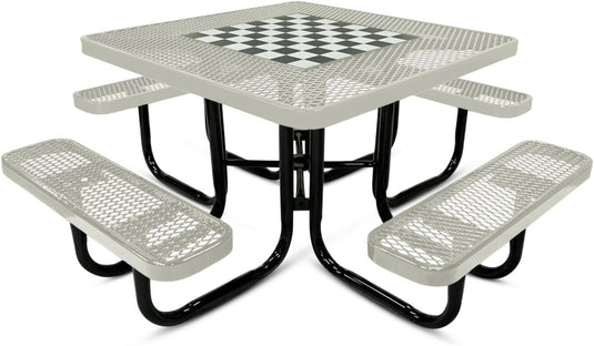 Game-Edition Outdoor Commercial Picnic Tables - Coated Outdoor Furniture