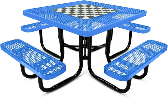 Game-Edition Outdoor Commercial Picnic Tables - Coated Outdoor Furniture