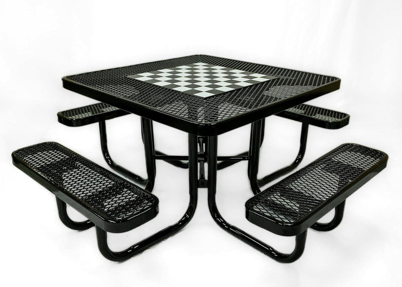 Load image into Gallery viewer, Game Edition Square &amp; Round Outdoor Picnic Tables - Coated Outdoor Furniture
