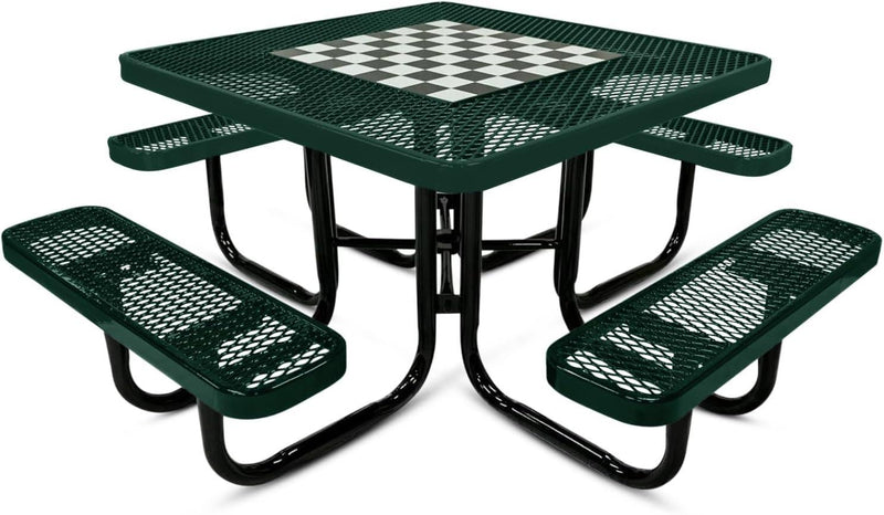Load image into Gallery viewer, Game Edition Square &amp; Round Outdoor Picnic Tables - Coated Outdoor Furniture
