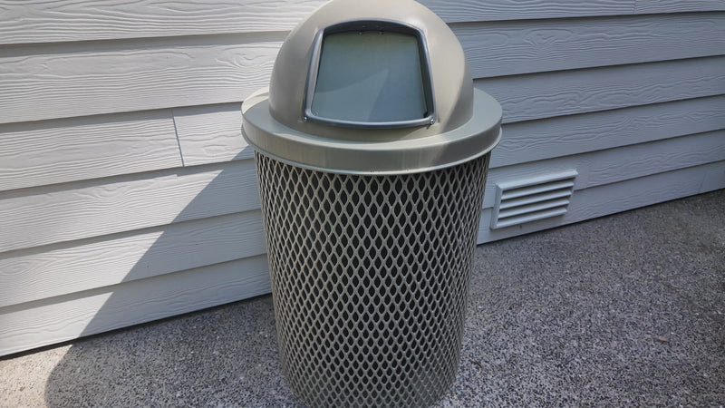 Load and play video in Gallery viewer, Metal Outdoor Trash Receptacles
