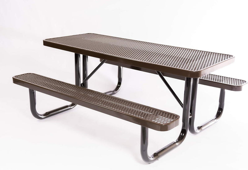 Load image into Gallery viewer, Traditional Rectangular Outdoor Picnic Tables - Coated Outdoor Furniture
