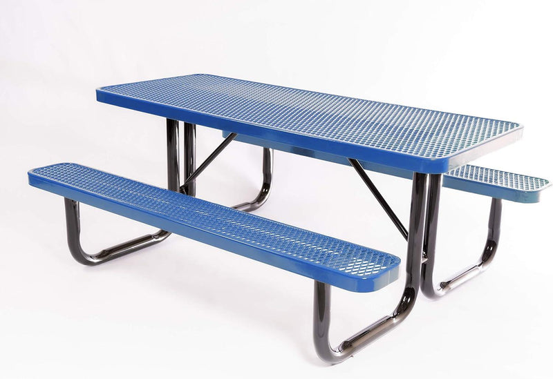 Load image into Gallery viewer, Traditional Rectangular Outdoor Picnic Tables - Coated Outdoor Furniture
