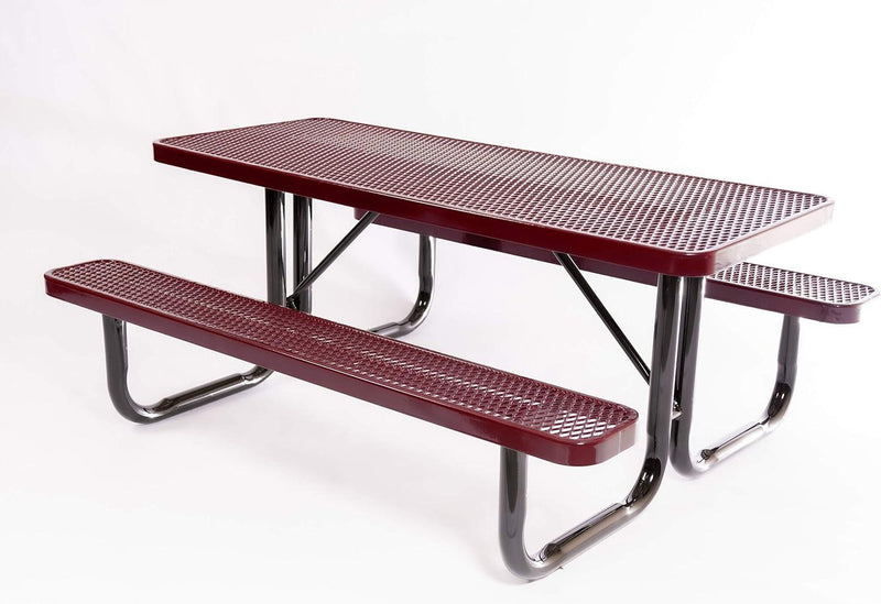 Load image into Gallery viewer, Traditional Rectangular Outdoor Picnic Tables - Coated Outdoor Furniture
