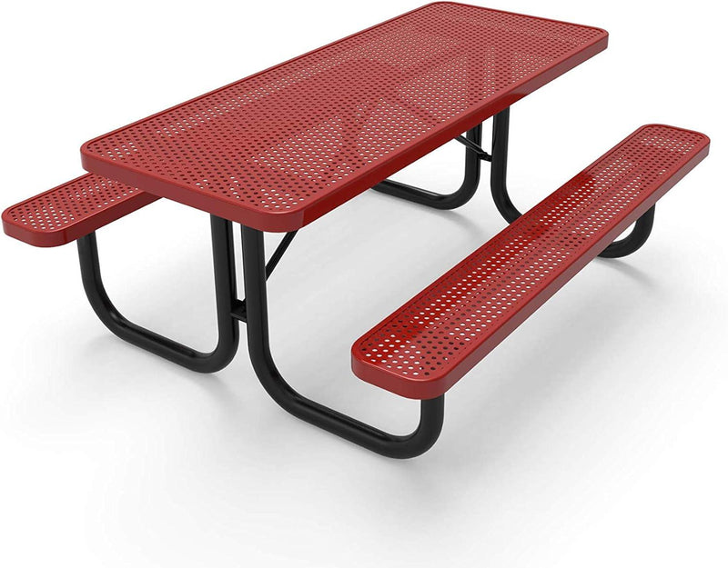 Load image into Gallery viewer, Traditional Rectangular Outdoor Picnic Tables - Coated Outdoor Furniture
