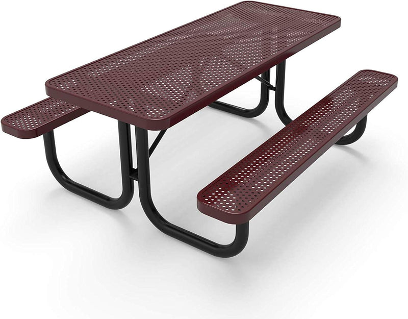 Load image into Gallery viewer, Traditional Rectangular Outdoor Picnic Tables - Coated Outdoor Furniture
