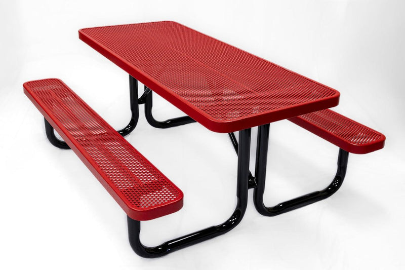 Load image into Gallery viewer, Traditional Rectangular Outdoor Picnic Tables - Coated Outdoor Furniture
