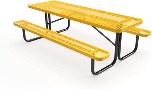 Traditional Rectangular Outdoor Picnic Tables - Coated Outdoor Furniture