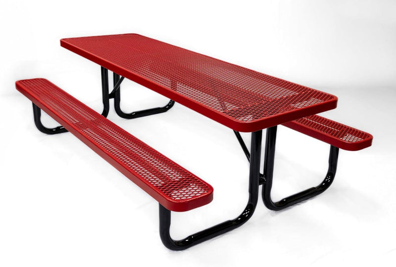 Load image into Gallery viewer, Traditional Rectangular Outdoor Picnic Tables - Coated Outdoor Furniture
