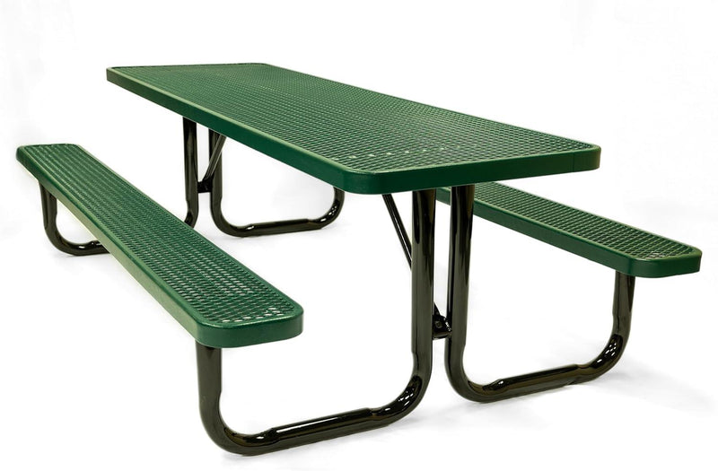 Load image into Gallery viewer, Traditional Rectangular Outdoor Picnic Tables - Coated Outdoor Furniture
