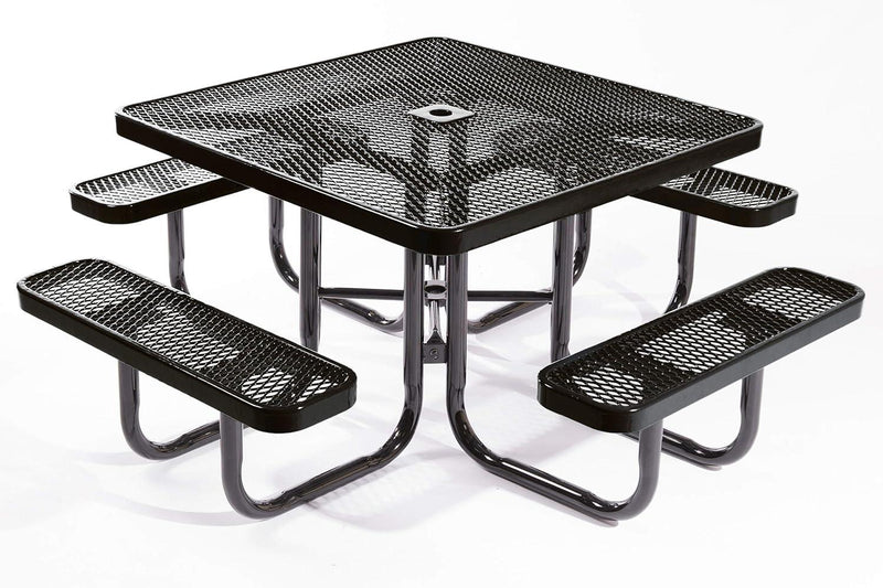 Load image into Gallery viewer, Traditional Square &amp; Round Outdoor Picnic Tables - Coated Outdoor Furniture
