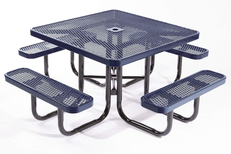 Load image into Gallery viewer, Traditional Square &amp; Round Outdoor Picnic Tables - Coated Outdoor Furniture
