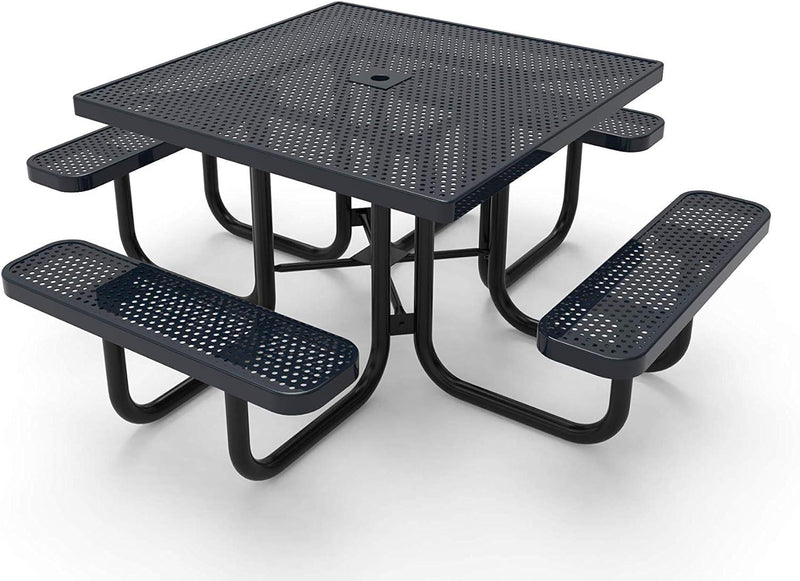 Load image into Gallery viewer, Traditional Square &amp; Round Outdoor Picnic Tables - Coated Outdoor Furniture
