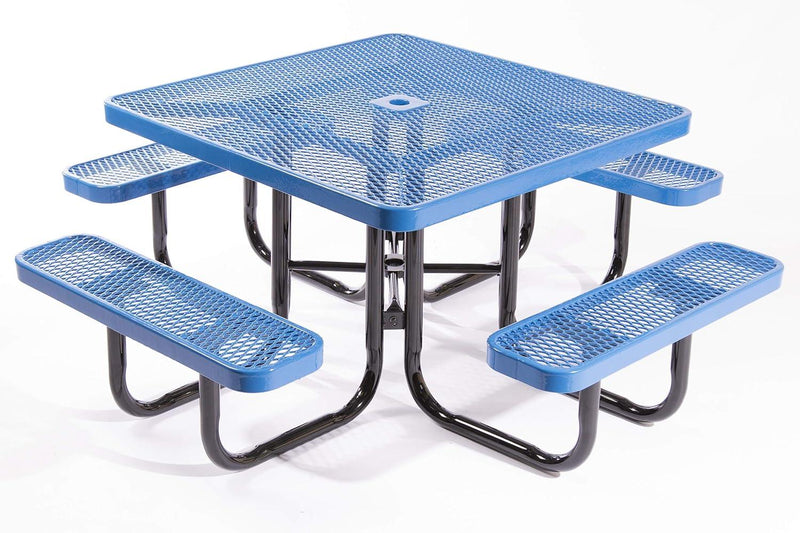 Load image into Gallery viewer, Traditional Square &amp; Round Outdoor Picnic Tables - Coated Outdoor Furniture
