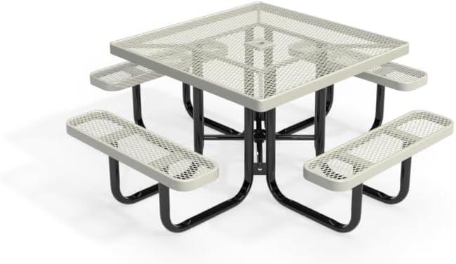 Load image into Gallery viewer, Traditional Square &amp; Round Outdoor Picnic Tables - Coated Outdoor Furniture
