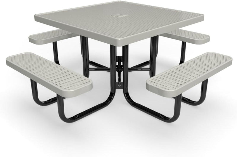 Load image into Gallery viewer, Traditional Square &amp; Round Outdoor Picnic Tables - Coated Outdoor Furniture
