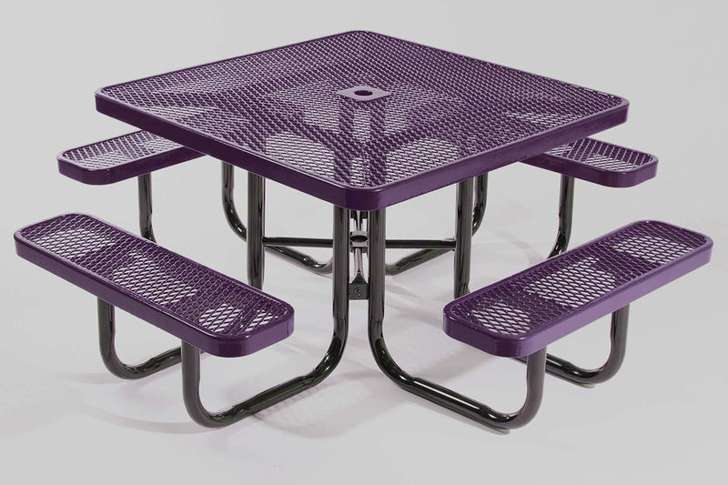 Load image into Gallery viewer, Traditional Square &amp; Round Outdoor Picnic Tables - Coated Outdoor Furniture
