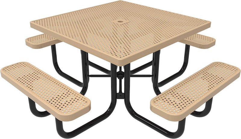 Load image into Gallery viewer, Traditional Square &amp; Round Outdoor Picnic Tables - Coated Outdoor Furniture
