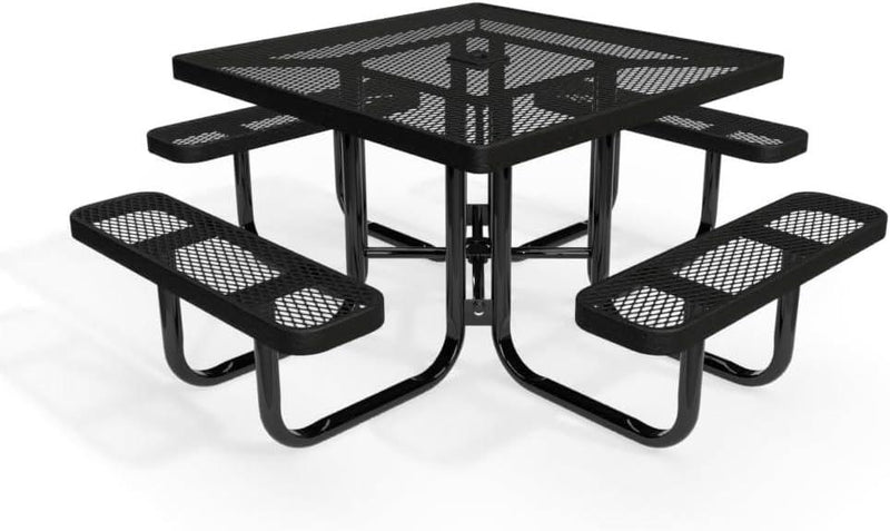 Load image into Gallery viewer, Traditional Square &amp; Round Outdoor Picnic Tables - Coated Outdoor Furniture
