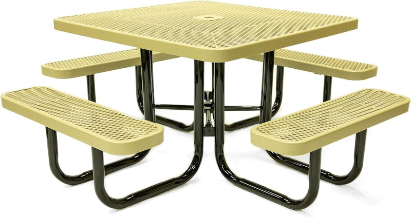 Load image into Gallery viewer, Traditional Square &amp; Round Outdoor Picnic Tables - Coated Outdoor Furniture
