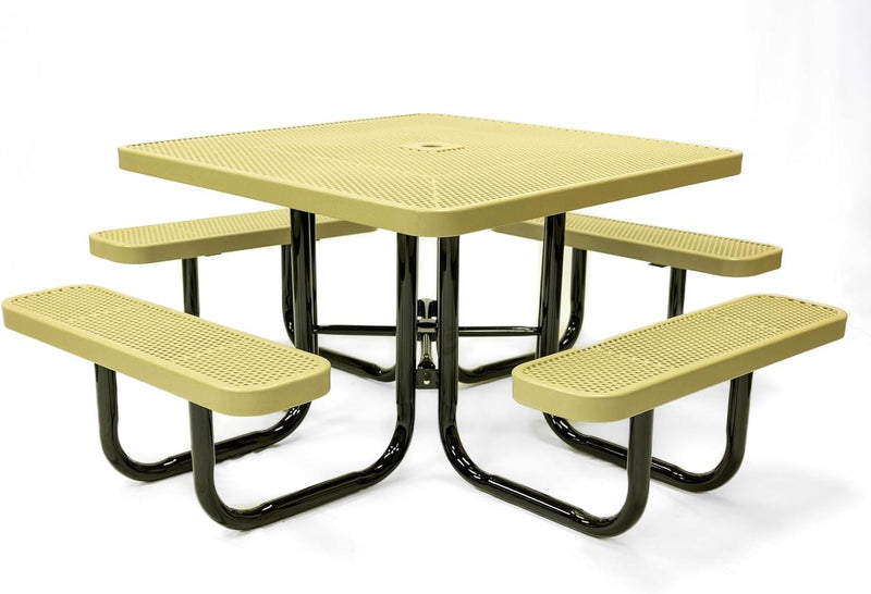 Load image into Gallery viewer, Traditional Square &amp; Round Outdoor Picnic Tables - Coated Outdoor Furniture
